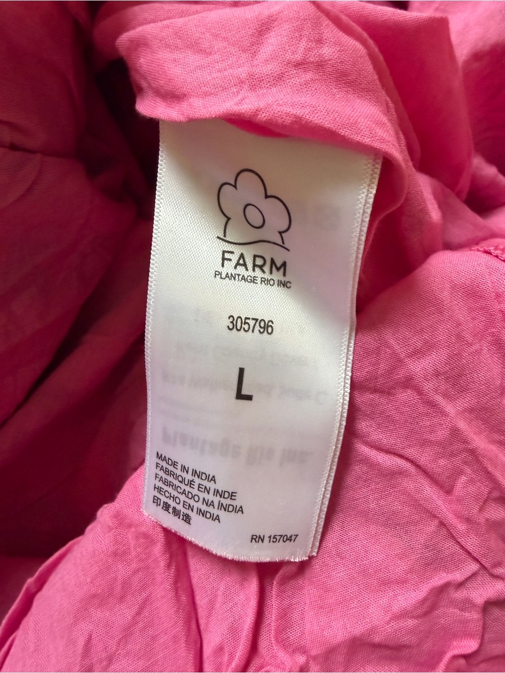 Farm Rio Pink Leopard Forest Open-Back Midi Dress - Size Large (L) - Picture 7 of 10